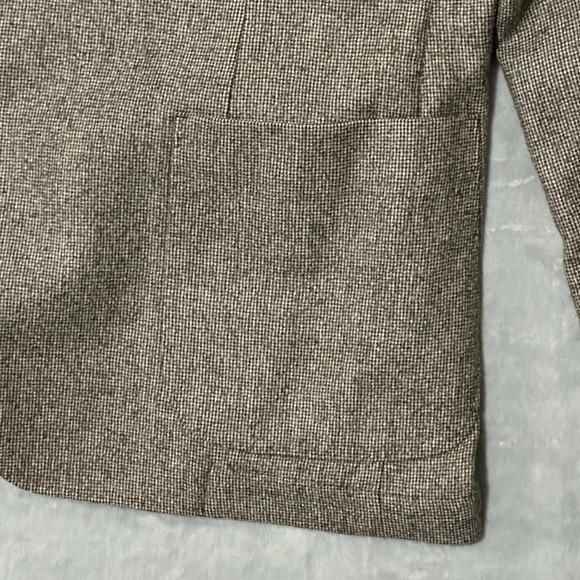 Kroon Mini-Houndstooth Blazer Sport Coat Jacket Brown Lined Casual Business‎ 46R - Picture 13 of 13